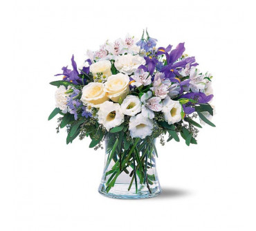 Bouquet bleu et blanc